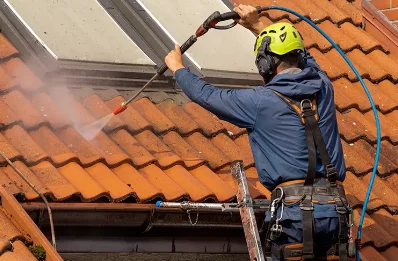 Démoussage et hydrofuge de toiture à Dury